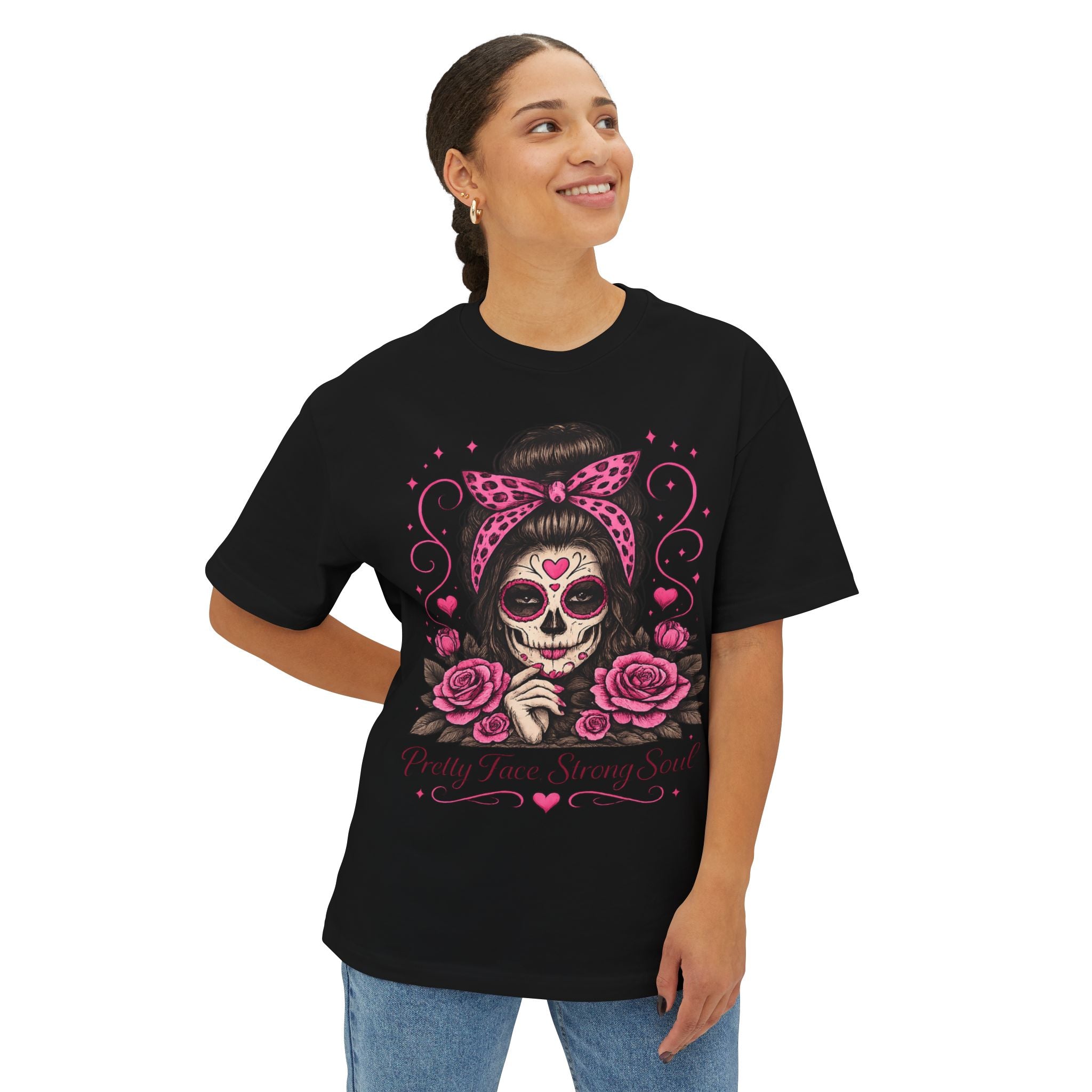 Pretty Face. Strong Soul. Oversize Tee
