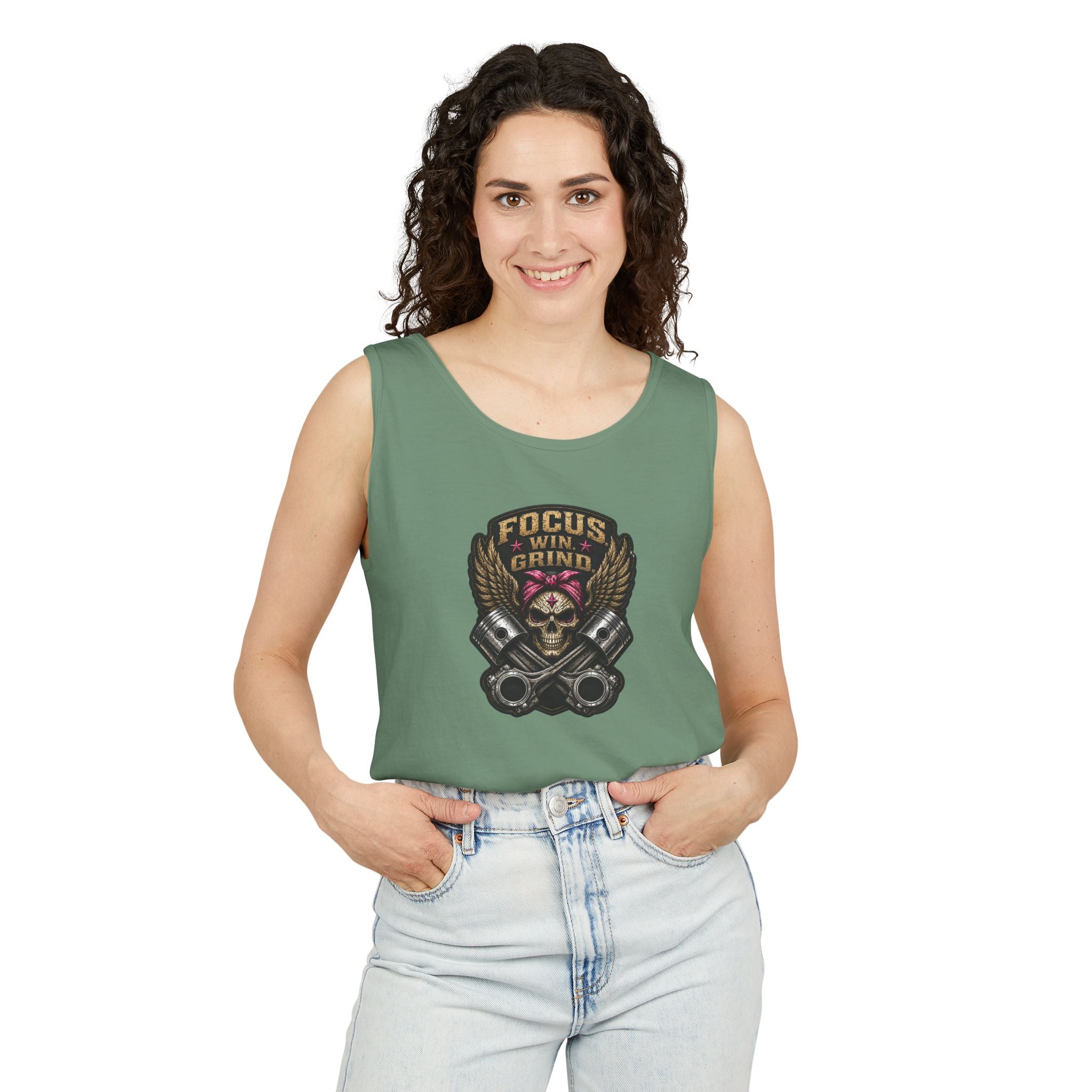 Focus. Win. Grind. Rider Tank