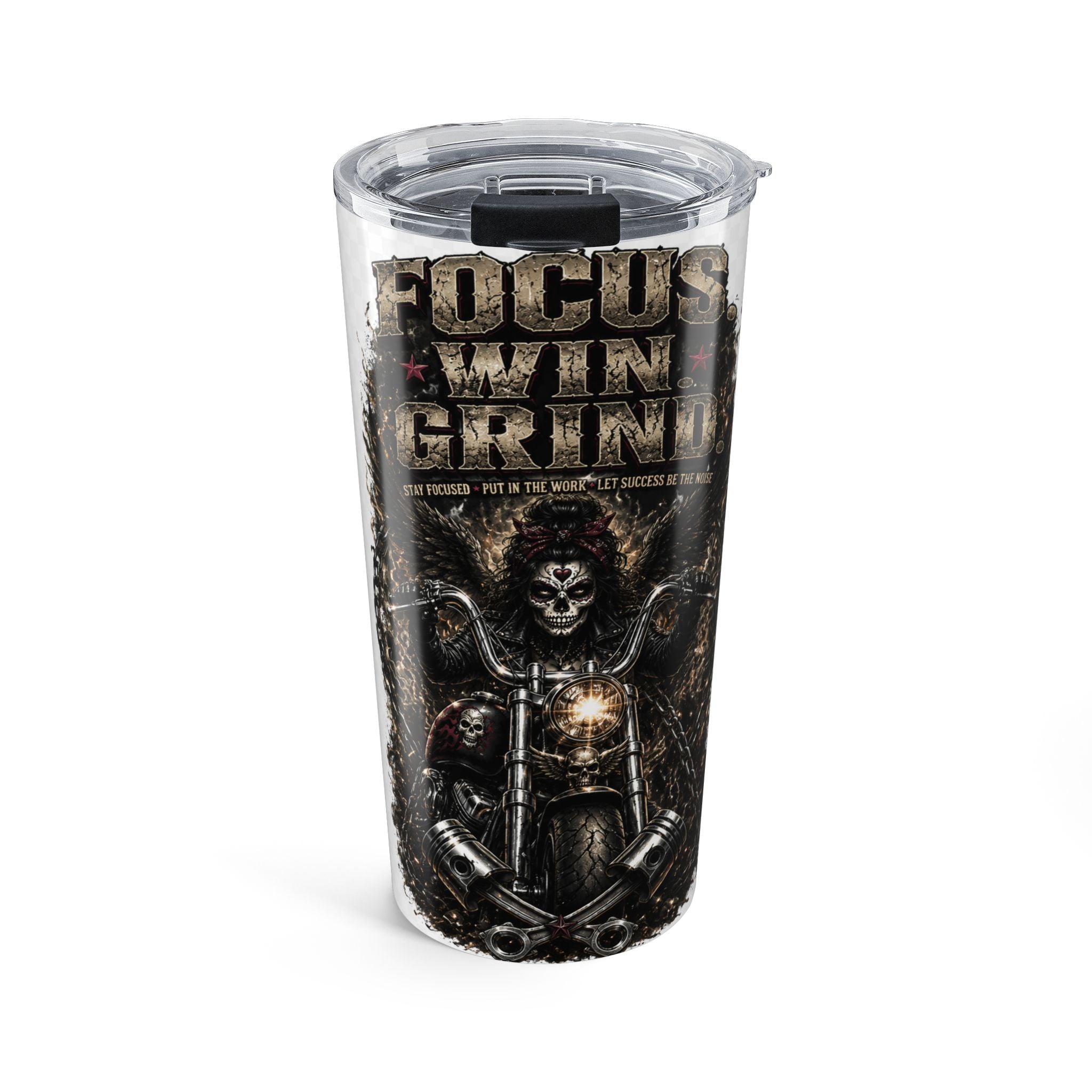 Focus. Win. Grind. Tumbler