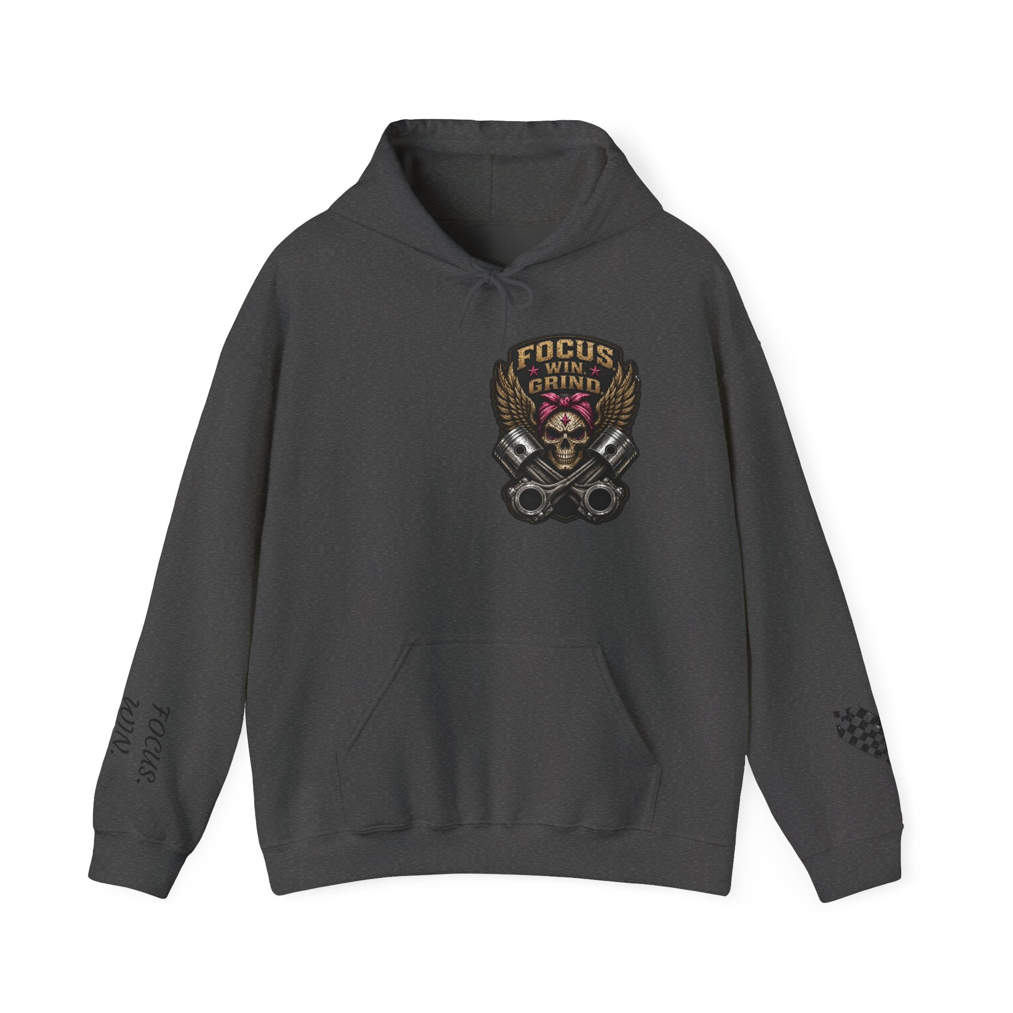 Focus. Win. Grind. Heavy Hoodie