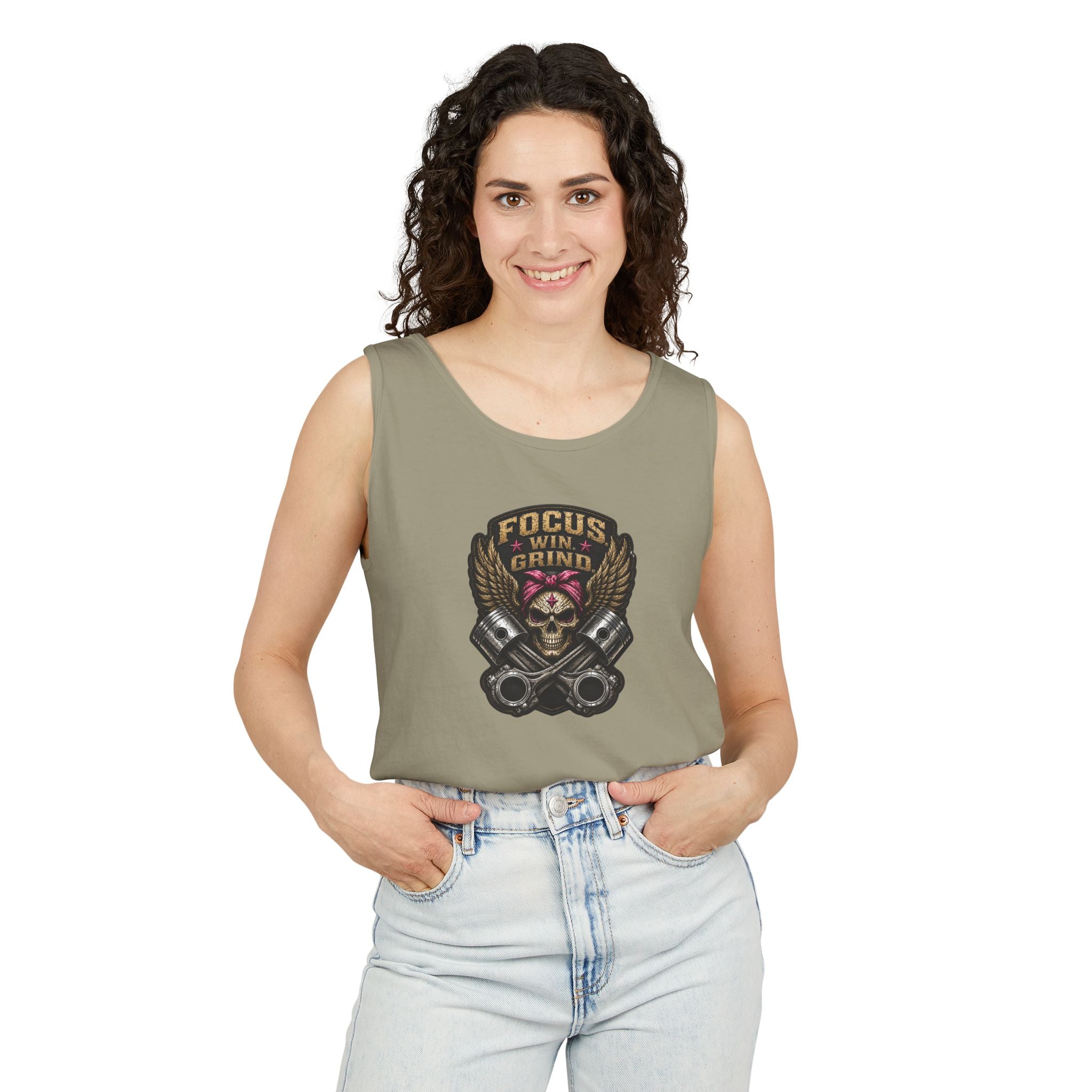 Focus. Win. Grind. Rider Tank