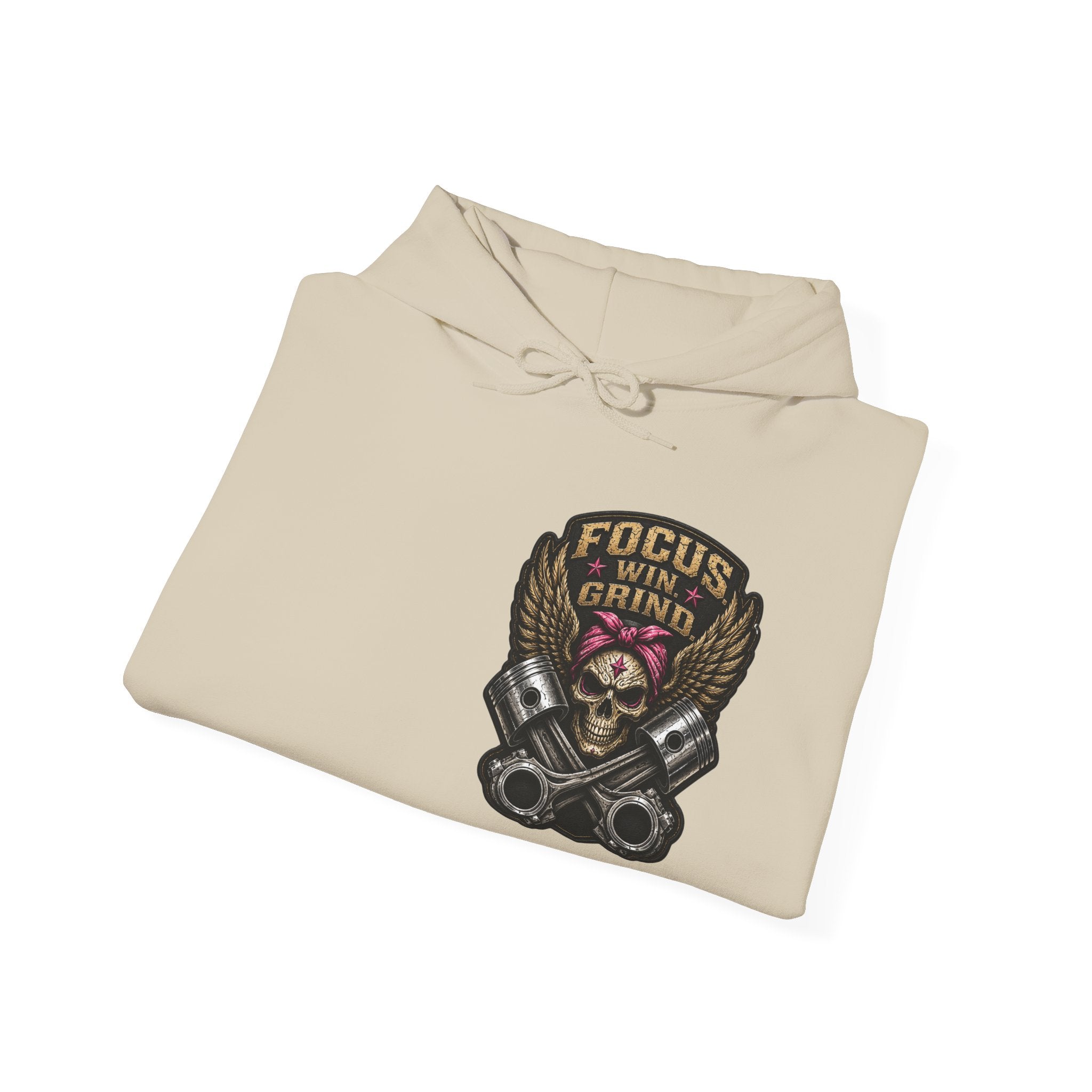 Focus. Win. Grind. Heavy Hoodie