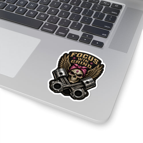 Focus. Win. Grind. Die-Cut Sticker – Printify