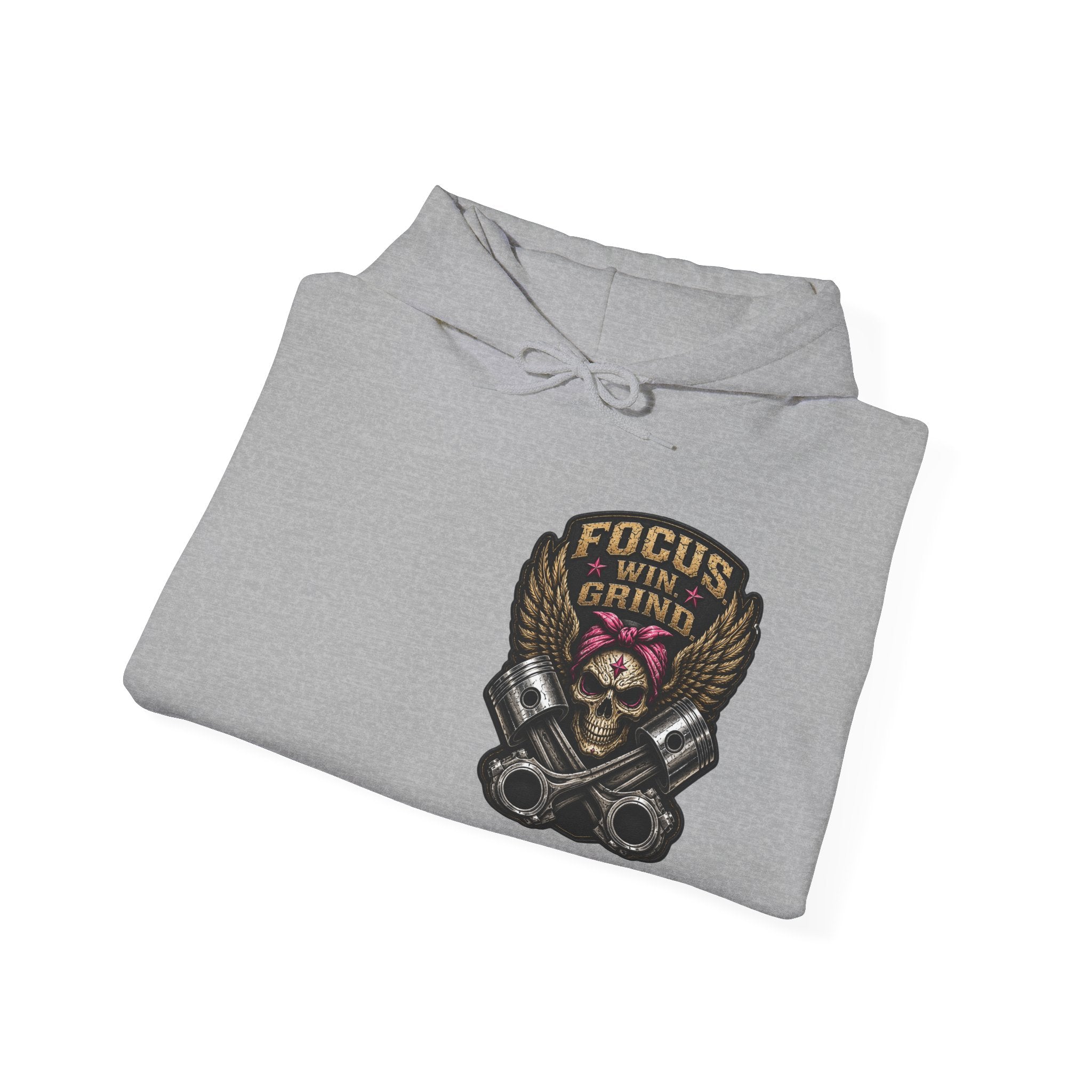 Focus. Win. Grind. Heavy Hoodie