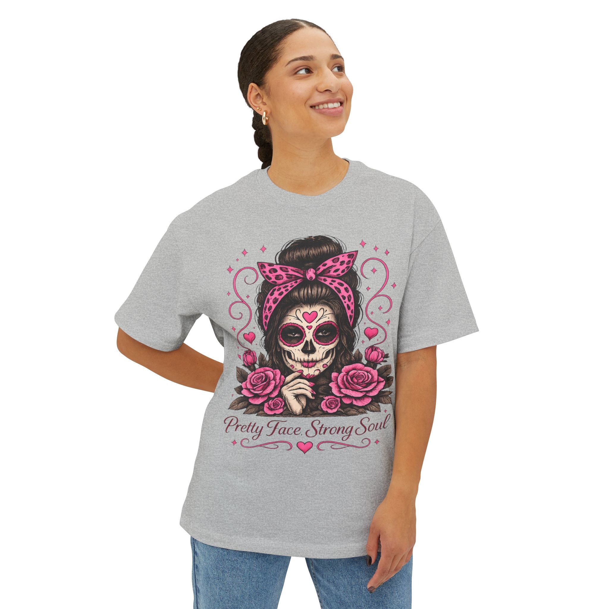 Pretty Face. Strong Soul. Oversize Tee