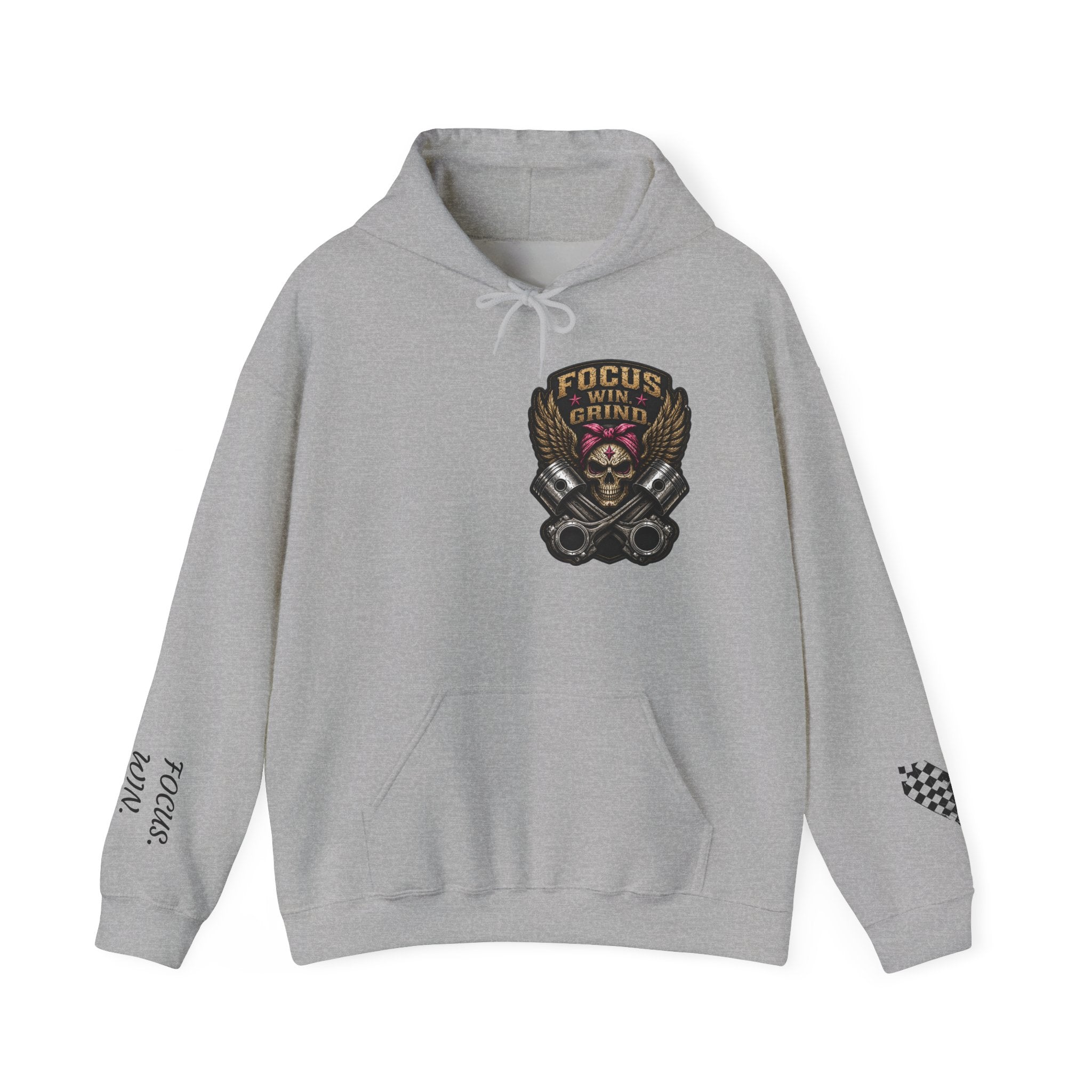 Focus. Win. Grind. Heavy Hoodie