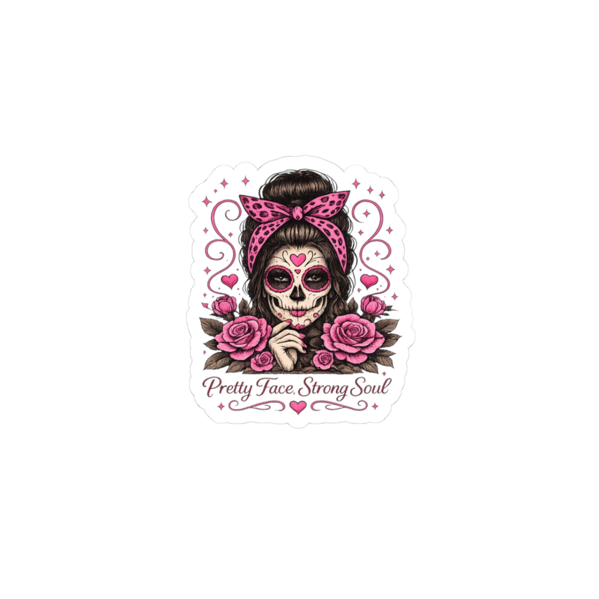 Pretty Face. Strong Soul Sticker